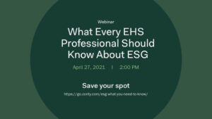 What every EHS professional should know about ESG